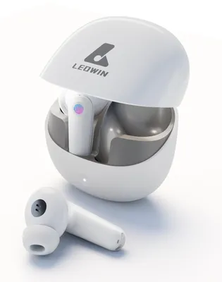 Obrázok produktu pre Bluetooth slúchadlá, slúchadlá do uší, bezdrôtové Bluetooth slúchadlá, 4 mikrofóny pre čisté hovory, ENC (potlačenie šumu), ANC (aktívne potlačenie hluku) a funkcia priehľadnosti