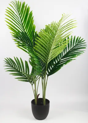 Produktbild von Künstliche Palme 90 cm Kunstpalme Zimmerpflanze mit Topf Kunstpflanze künstliche Pflanze Dekopflanze