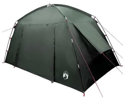 Image de Tente cabane vidaXL avec toit, vert olive, 300 x 210 x 156 cm, polyester