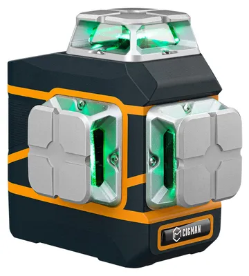 Productafbeelding van Laserwaterpas Kruislijnlaser Groene Laser 3x360° Zelfnivellerend Voor Binnen En Buiten