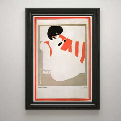 Produktbild von Klassisches Wandposter - Mode Mädchenkleid - A4 (21 cm x 29,7 cm)