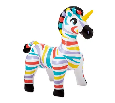 Produktbild von Summer Waves Kinder Wassersprinkler Zebra Gartendusche für Kinder 157x94x157 cm
