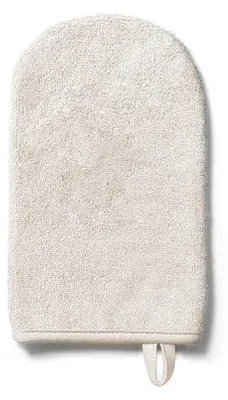 Produktbild von Babyono Bambus-Waschhandschuh für Babys, 70 % Viskose, 30 % Baumwolle, Hellbeige