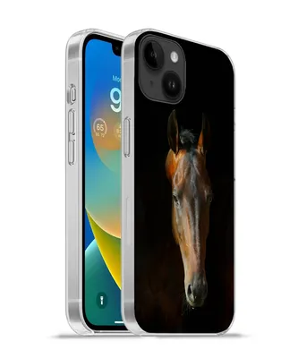 Produktbild von MuchoWow® Handyhülle Schutzhülle Hülle für Apple iPhone 14 Plus - Soft case Pferde - Tiere - Braun Silikon Softcase Handy Hülle - Abbildung