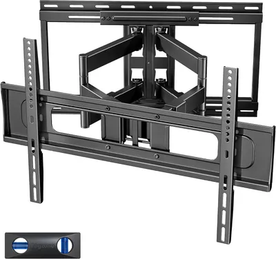 Productafbeelding van Dubbel - Arm tv - Muurbeugel voor 37-90 inch tv's - Zwaar belastbare - Draaibare tv - Beugel - Geschikt voor maximaal 80 kg - Max. VESA 600 x 400 mm