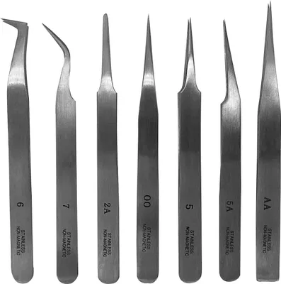 Produktbild von PAULIMOT Modellbau-Pinzetten-Set, 7-teilig