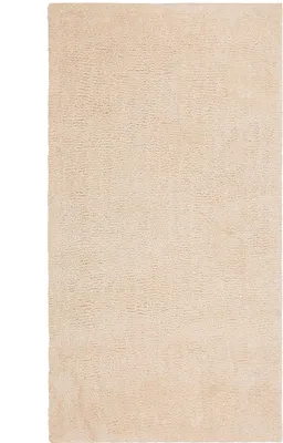 Produktbild von BELIANI Läufer Teppich Hellbeige Polyester 80 x 150 cm Rechteckig Hochflor Modern Maschinengetuftet Fußbodenheizung Geeignet Wohnzimmer Schlafzimmer