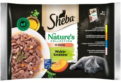 Zdjęcie produktu dla Sheba Nature Wybór Smaków w Sosie - Karma dla Kotów Dorosłych 4 x 85 g