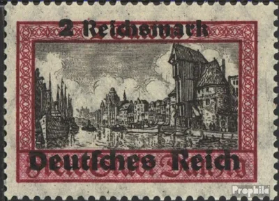 Produktbild von Briefmarken Deutsches Reich 1939 Mi 729y mit Falz Freimarken Danzigs mit Aufdruck