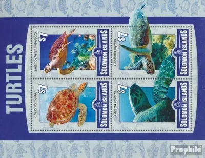 Produktbild von Briefmarken Salomoninseln 2016 Mi 3546-3549 Kleinbogen (kompl. Ausg.) postfrisch Schildkröten