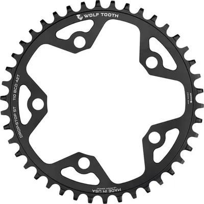 Produktbild von Wolf Tooth Gravel/CX/Road Kettenblatt, 110 BCD, 5-Loch, 42 Z., Drop-Stop ST, black