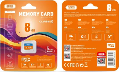 Immagine prodotto di Scheda di memoria XO 8GB microSDHC cl. 10