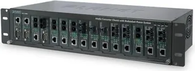Produktbild von PLANET MC-1500R, Schnelles Ethernet, Gigabit Ethernet, 1000,100 Mbit/s, Schwarz, Kabelgebunden, 50 - 60 Hz, 3.3 A