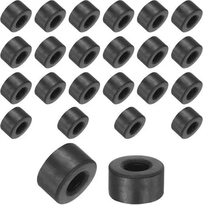 Produktbild von Antivibrationspads aus Gummi - 12 mm Ø - 24 Stück - Schok- und Lärmdämpfend - für Geräte