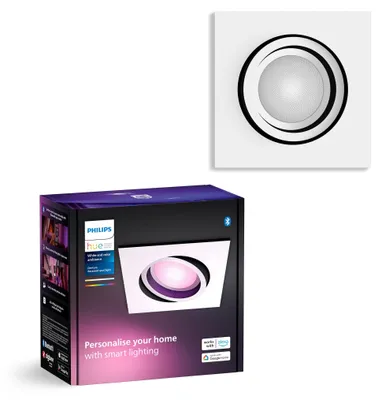 Produktbild von Philips Hue White and Color ambiance Centura Einbauspot, Bluetooth/Zigbee, Weiß, LED, GU10, Multi, 2000 K