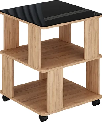 Produktbild von Couchtisch Vicco Velito Goldkraft Eiche/Schwarz 50 x 50 cm, Model 55377