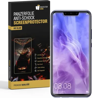 Produktbild von 2x Panzerfolie für Huawei Nova 3 ANTI-SCHOCK Displayfolie Displayschutzfolie KLAR