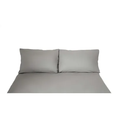 Obrázek produktu pro Jednobarevné sady ložního prádla na jednolůžko a dvoulůžko, 100% bavlna šedá 200x200 cm