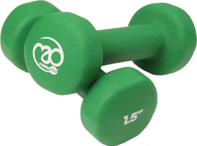 Obrázek produktu pro Fitness Mad - Sada činek (2 balení) MQ676 (1,5 kg) (zelená)