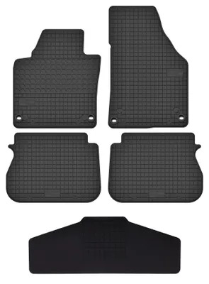 Imagen del producto de Alfombrillas de goma + túnel para Volkswagen Caddy 2K 2003-2020 (monovolumen) – juego de 5 piezas, , a medida – Wielganizator SolidTread