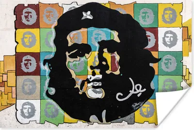 Produktbild von MuchoWow® Poster Che Guevara in Silhouette 120x80 cm - Bilder