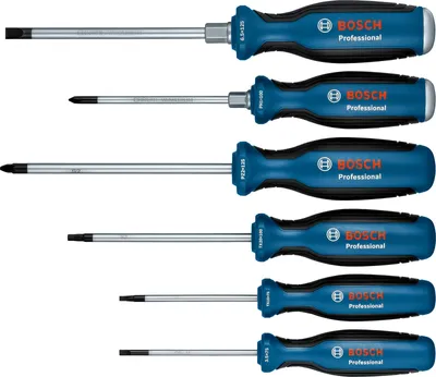 Image de Bosch Tournevis 6 pièces SL / PH / PZ / TX  - 1600A02CV3