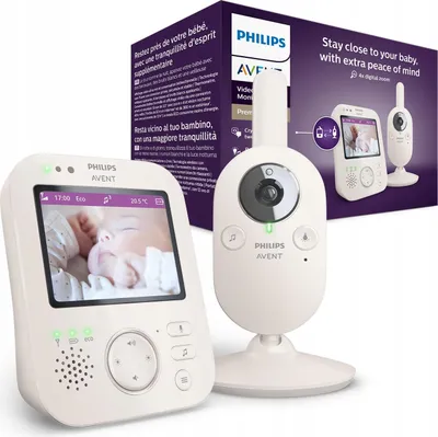 Produktbild von Philips Avent Babyphone SCD881 Video 2.8 Zoll Nachtlicht Schlaflieder VOX