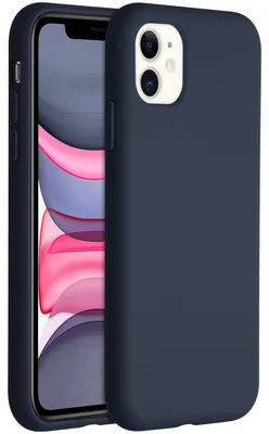 Imagen del producto de Funda Trasera de Silicona Líquida para Apple iPhone 11 - Azul oscuro