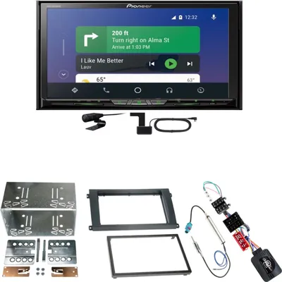 Produktbild von Pioneer AVH-Z9200DAB CarPlay Android Auto Einbauset für Porsche Cayenne bis 2006