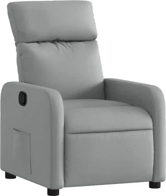 Produktbild von vidaXL Relaxsessel Hellgrau Stoff