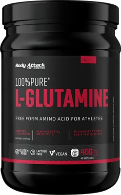 Produktbild von Body Attack 100% Pure L-Glutamine 400g