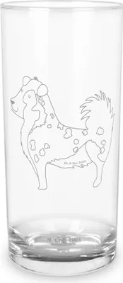 Produktbild von Mr. & Mrs. Panda Cocktailglas Hund Australien Shepherd 200 ml - Transparent - Geschenk, Spruch, Sprüche, Wasserglas, Trinkglas, Tumbler, Glas, Wasserbecher, Familienhund