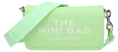 Image de Marc Jacobs The Mini Bag cuir vert menthe, sangle logo