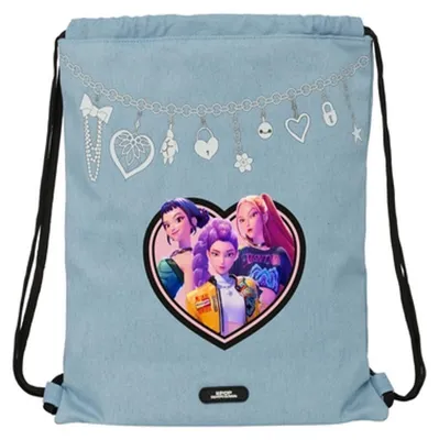 Immagine prodotto di Safta K-pop Demon Hunters - Borsa a tracolla blu per bambini - Blu - Taglia unica