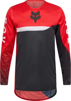 Produktbild von FOX Flexair Fracture Motocross Jersey, schwarz/rot/weiß, XL