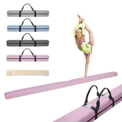 Produktbild von MAMOI® Schwebebalken für zuhause, Balancierbalken für kinder, Balken turnen klappbar, Turngeräte indoor, Balancieren und Turnbalken, Gymnastic bar
