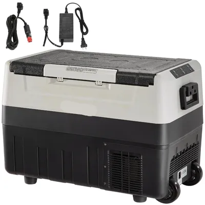 Immagine prodotto di Frigorifero portatile a compressore - 55 litri - Zona doppia - Da -20°C a +10°C - Adatto per auto e campeggio