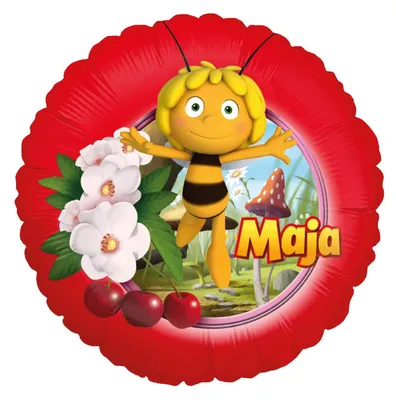 Produktbild von Biene Maja Folienballon - Rund ø45 cm Maja Ballon fMotivballon Kindergeburtstag