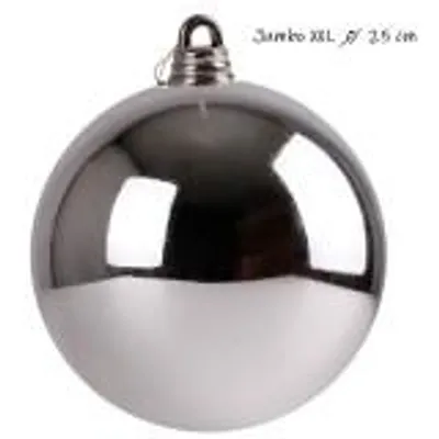 Produktbild von Christbaumkugel Weihnachtskugel ⌀ 25 cm silber Baumschmuck Dekokugel glänzend