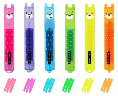 Image de Legami VMH0003 marqueur 6 pièce(s) Bleu, Vert, Orange, Rose, Violet, Jaune
