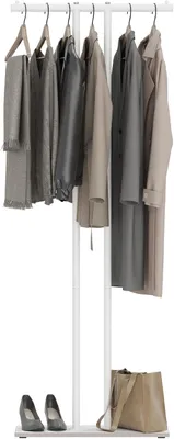 Imagen del producto de Perchero con base de pizarra, resistente, de 60x25x175 cm, ideal para pasillos y salones