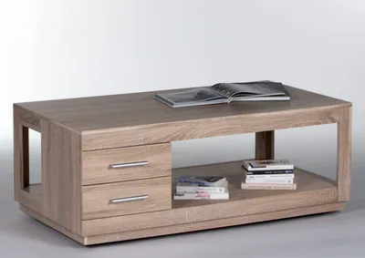 Produktbild von Couchtisch Torben 120cm mit 2 Schubladen - Eiche
