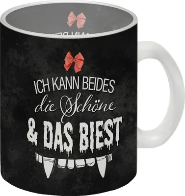 Produktbild von Ich kann beides: die Schöne und das Biest Glas Tasse