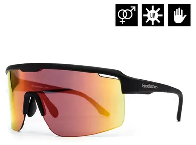Image de Lunettes de soleil Horsefeathers Scorpio (noir mat/rouge miroir)