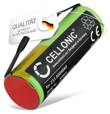 Produktbild von CELLONIC 1x Akku für Rasierer & Haarschneider Kompatibel mit Braun 1509, Professional Care, Oxyjet, 233.8008860 - (2500mAh, 1.2V)