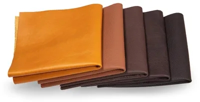 Lederstücke braun, 1 kg, extra groß, A5, für Basteln & Reparatur