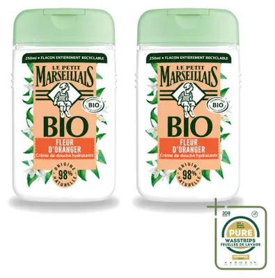 Produktbild von 2 x Le Petit Marseillais Duschgel Orangenblüte - 250 ml - Vorratspackung - 2 Stücke