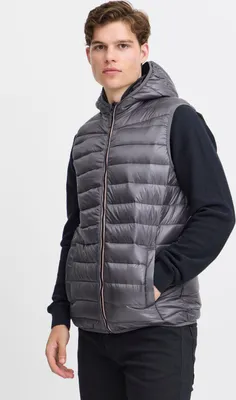 Produktbild von Blend BHOuterwear Herren Weste Steppweste Outdoor Weste mit Kapuze Reißverschluss Eingrifftaschen Regular fit