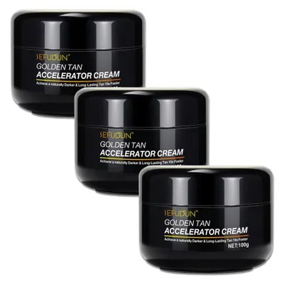Produktbild von Bräunungsbeschleuniger Sonnencreme Bräunungscreme schnelle Bräunung Tanning, 3x 100g