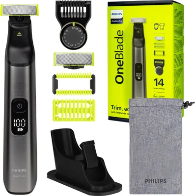 Produktbild von Philips OneBlade PRO QP6550/15 Rasierer + Oneblade PRO Rasierständer